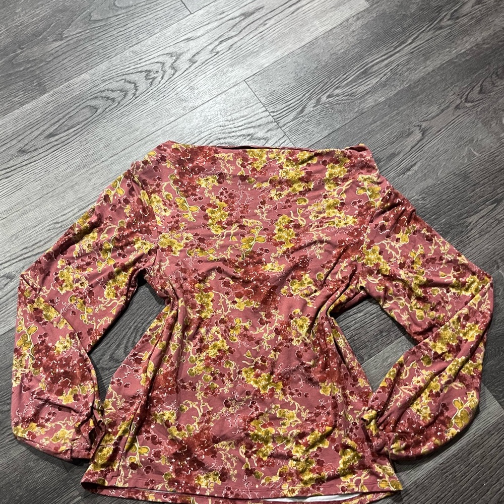 Buckle Pink and Yellow Floral Blouse